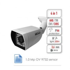 Камера видеонаблюдения GINZZU HAB-1034O, 3.6 мм, белый