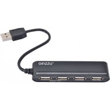 Концентратор USB 2.0 Ginzzu GR-434UB (4 порта)