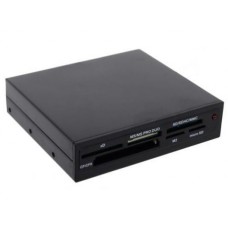 Карт-ридер USB 2.0 internal 3.5&quot; Black, Ginzzu Oem (GR-116B)
