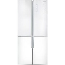 Многокамерный холодильник Ginzzu NFK-510 белое стекло