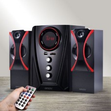 Компьютерная акустика Ginzzu, GM-407, черный, красный