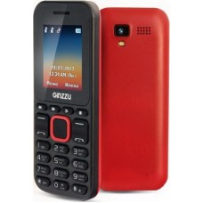 Мобильный телефон Ginzzu M 102 D mini черный/красный