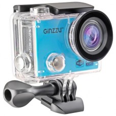 Экшн-камера Ginzzu FX-120GL черный/голубой