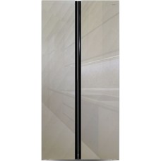 Холодильник Side by Side Ginzzu NFK-462 золотистое стекло