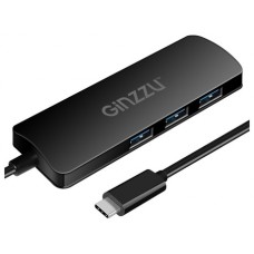 Карт-ридер Ginzzu EXT GR-872UB USB Type-C - HDMI/3xUSB 3.0/microSD/SD Black 17440