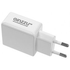 Сетевое зарядное устройство Ginzzu GA-3313UW White