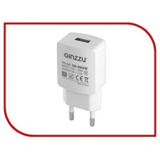 Зарядное устройство Ginzzu USB 1.2A White GA-3003W