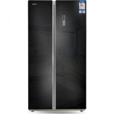 Холодильник Ginzzu NFK-580 черное стекло