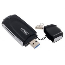Карт-ридер USB 3.0 Ginzzu GR-312B Black