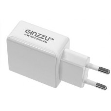 Сетевое зарядное устройство GINZZU GA-3313UW, 2xUSB, 8-pin Lightning (Apple), 3.1A, белый