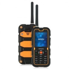 Защищенный мобильный телефон-рация GINZZU R62 Dual, черно-оранжевый IP-68