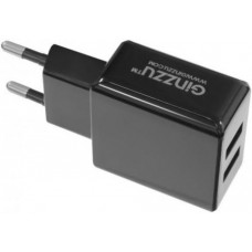 Сетевое зарядное устройство GINZZU GA-3311UB 2 х USB 3.1А черный