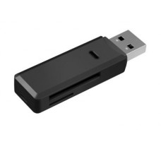 Картридер Ginzzu GR-311B с интерфейсом USB 3.0, SD/SDXC/SDHC/MMC microSD, черный