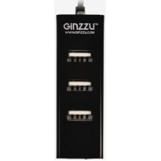 Концентратор USB 2.0 GINZZU GR-464UB 4 x USB 2.0 черный
