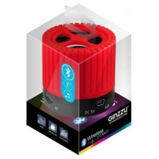 Портативная колонка Ginzzu GM-988R Red 3 Вт, 200-15000 Гц, Bluetooth, mini Jack, батарея, USB