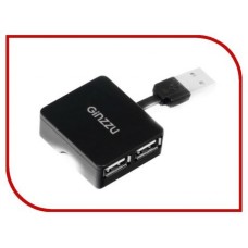 Хаб USB Ginzzu GR-414UB 4 ports Black