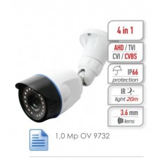 Камера видеонаблюдения GINZZU HAB-1033O, 3.6 мм, белый