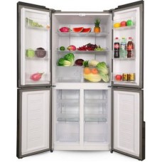 Многокамерный холодильник Ginzzu NFK-500 белое стекло