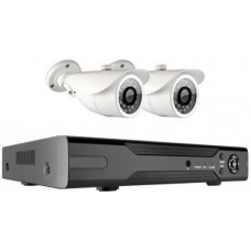 Комплект видеонаблюдения GINZZU HK-422D 2 уличные камеры 4-х канальный видеорегистратор