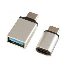 Переходники GINZZU GC-885S, комплект 2шт. USB 3.1 Type-C / microUSB + USB 3.1 Type-C / USB 3.0 серебристый